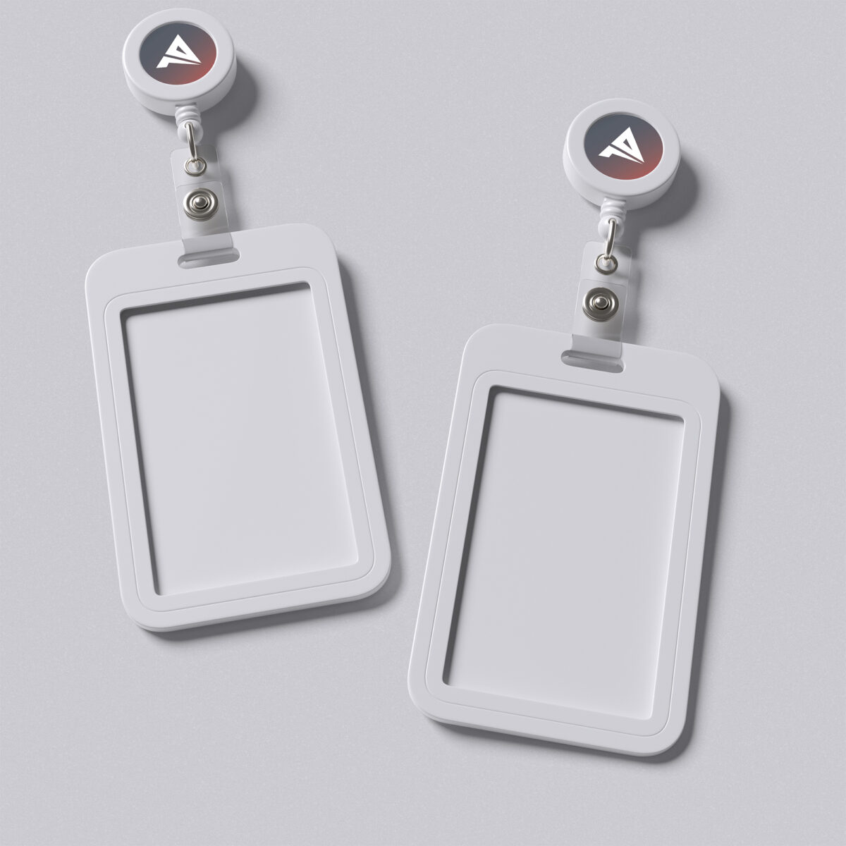 Action8 retractable ID badge reel printing KSA