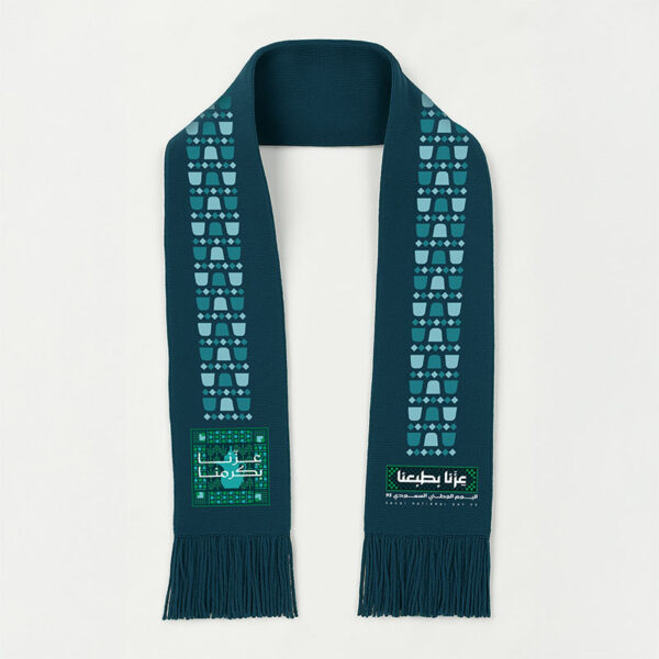 Custom Saudi National Day Scarf Printing - Action 8