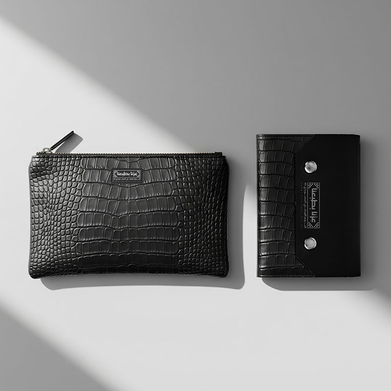 Premium Business Gift Set Saudi Arabia - Custom Velvet Pouch - Action 8