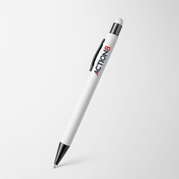 Action8 custom white pen printing stationery KSA